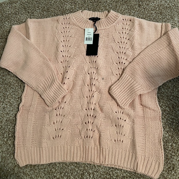 Gibsonlook blush scallop stitch sweater - Picture 2 of 4